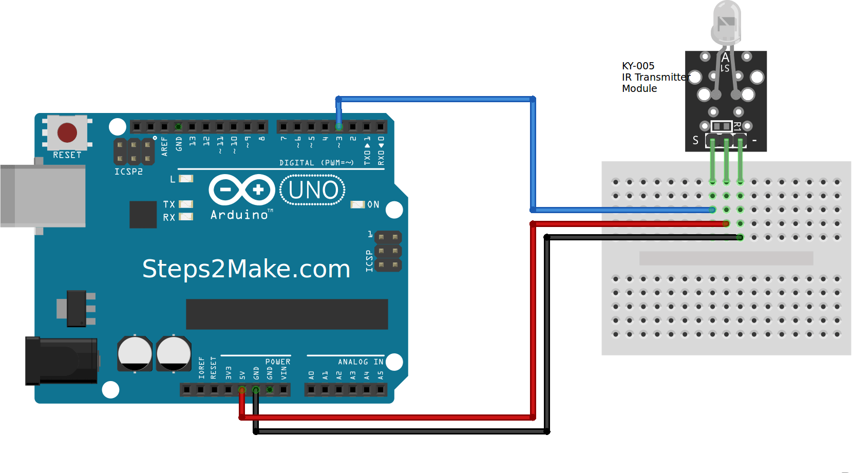 Arduino Infrared Module Ky And Ky Steps Make