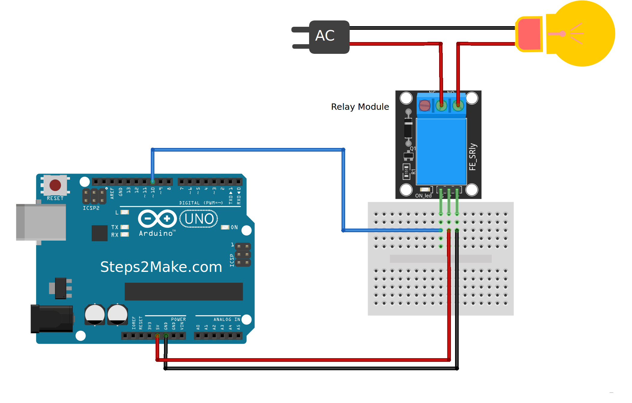 Resultado de imagem para arduino connection relay